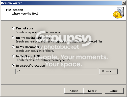 file location