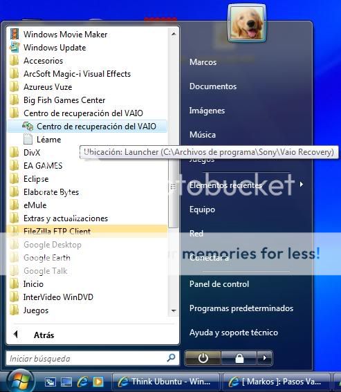 Crear disco recuperacion Sony Vaio Crear disco recuperacion Sony Vaio